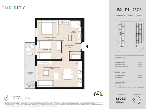 Flat / apartment in Hacienda Sánchez Blanca Nn, Polígonos - Recinto Ferial, Málaga