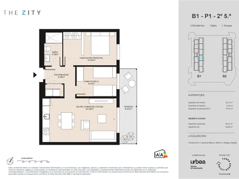 Flat / apartment in Hacienda Sánchez Blanca Nn, Polígonos - Recinto Ferial, Málaga