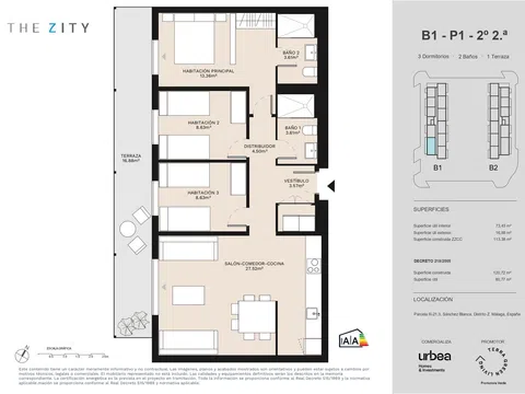 Flat / apartment in Hacienda Sánchez Blanca Nn, Polígonos - Recinto Ferial, Málaga