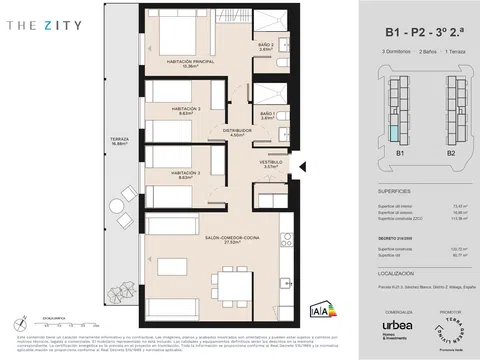 Penthouse in Hacienda Sánchez Blanca Nn, Polígonos - Recinto Ferial, Málaga