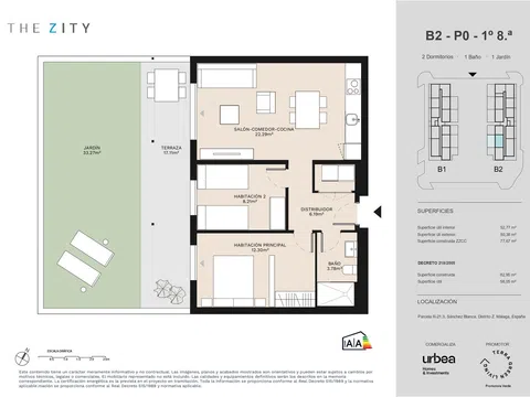 Flat / apartment in Hacienda Sánchez Blanca Nn, Polígonos - Recinto Ferial, Málaga