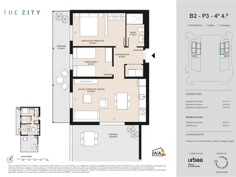 Penthouse in Hacienda Sánchez Blanca Nn, Polígonos - Recinto Ferial, Málaga